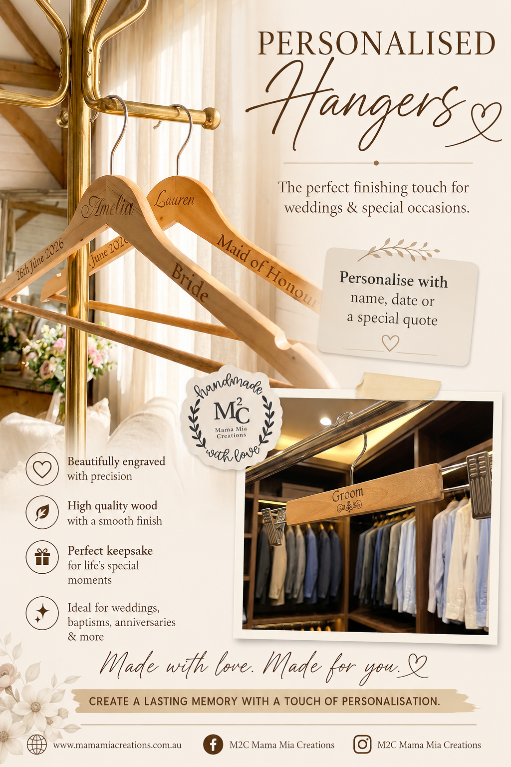 Personalised Bridal Hangers