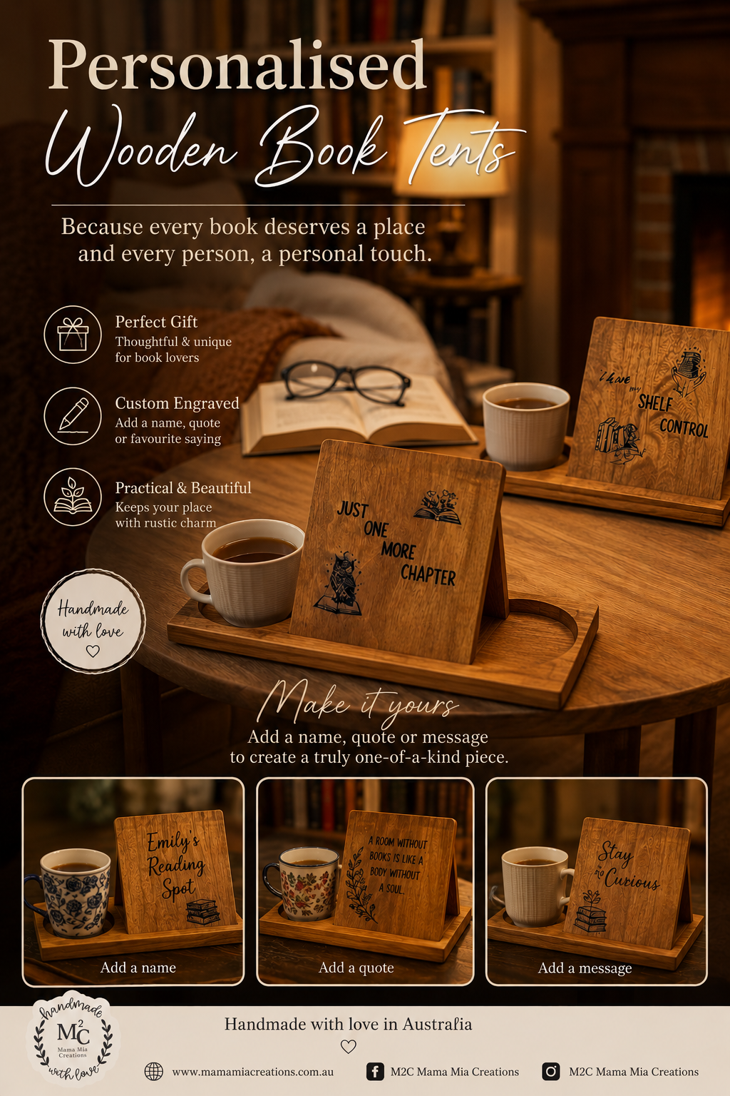 Wooden Book Stand