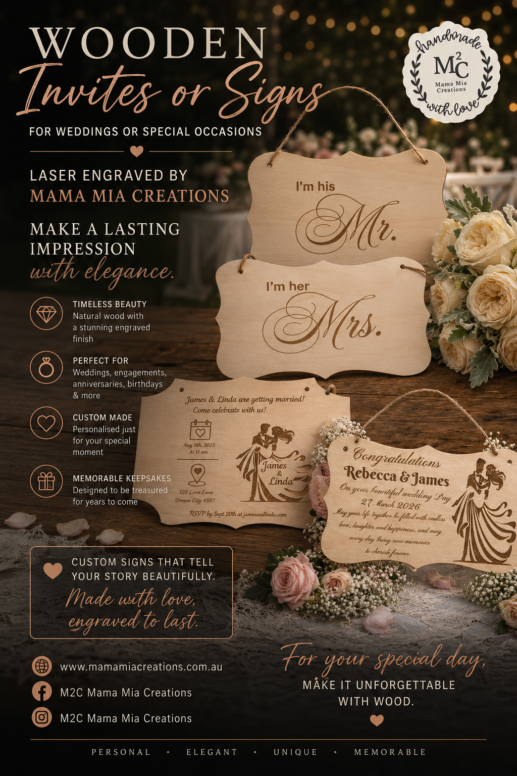 Wooden/ Slate Signs