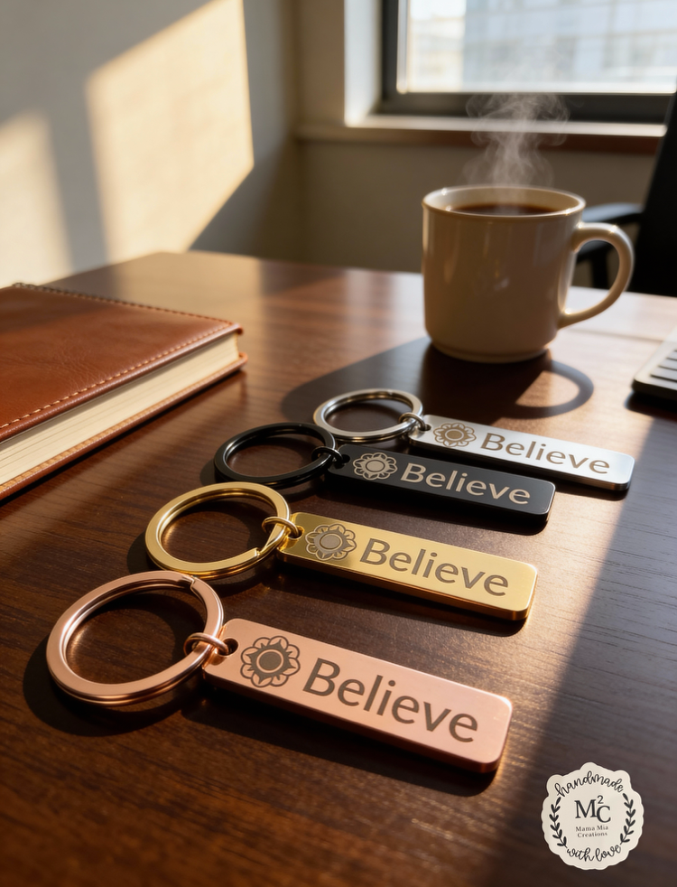 Steel Bar Keychain