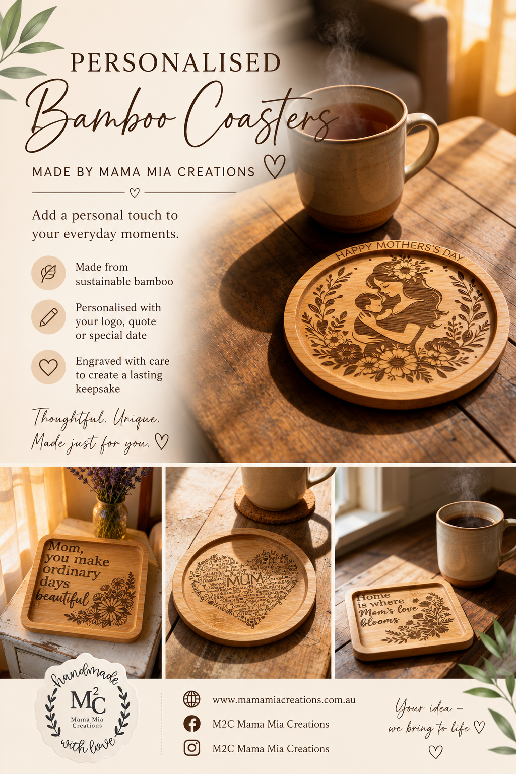 Bamboo coaster